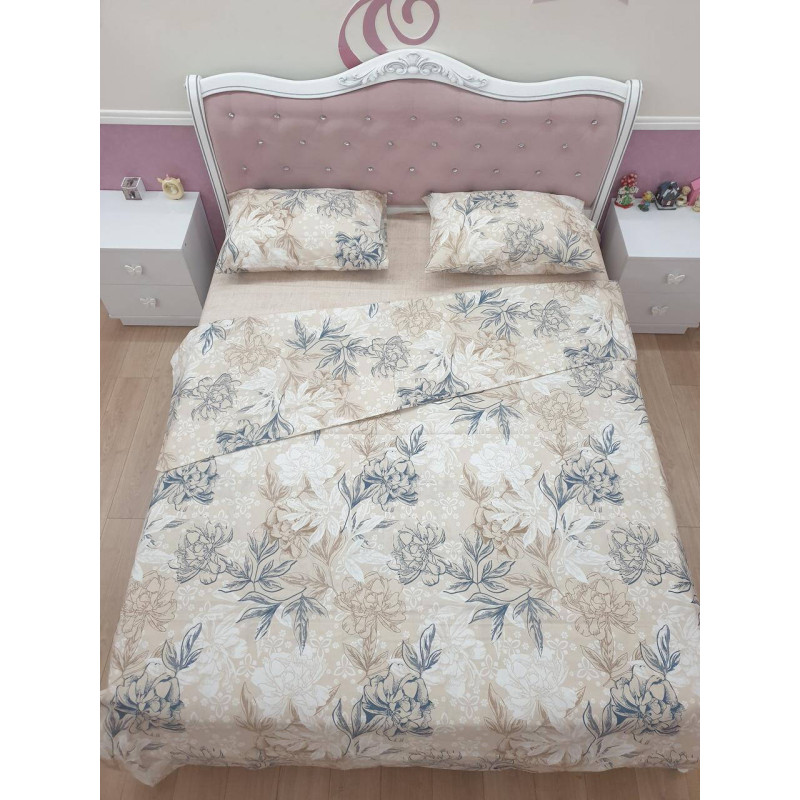 Постільна білизна двоспальна Бязь бавовна 180х220 (ТМ LORINE), Туреччина