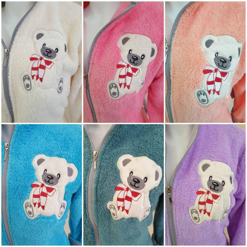 Халат махровий жіночий довгий з капюшоном на блискавці, Welsoft (TM Zeron), Рожевий-S Туреччина