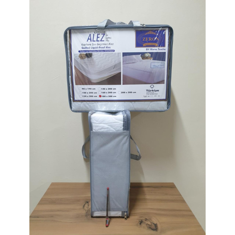 Наматрацник водонепроникний стьобаний Allez fitted (гумка по периметру) 100х200 (TM Zeron), Туреччина