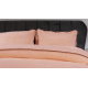 Плед-покривало жакардове Welsoft 220х240 з наволочками 50х70 (TM Zeron) зигзаг персиковий, Туреччина