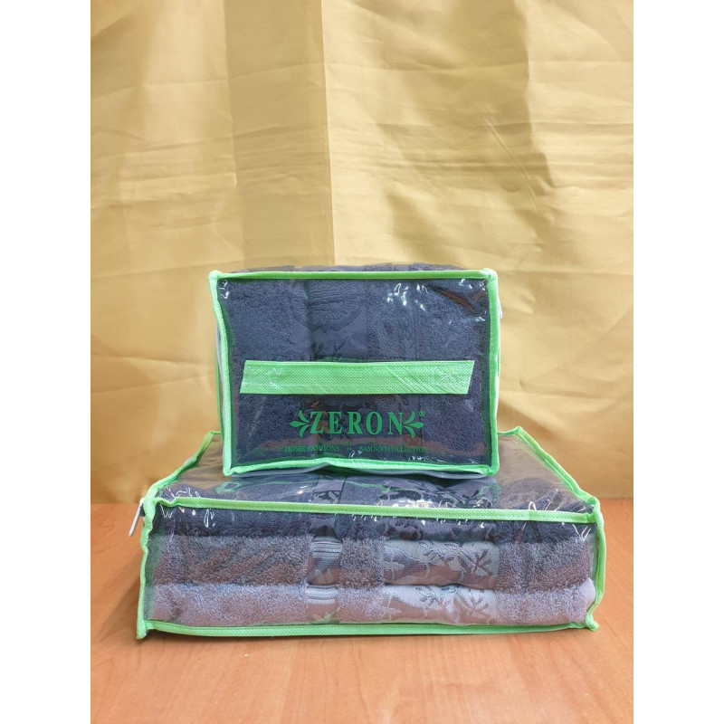 Рушники бамбукові 50х90 (3шт) 530 г/м2 (TM Zeron) Aynali Agac Bamboo Desen, Туреччина
