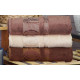 Рушники бамбукові 50х90 (3шт) 530 г/м2 (TM Zeron) Aynali Agac Bamboo Desen, Туреччина