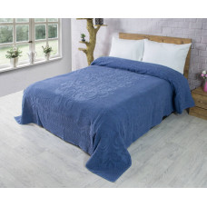 Махрове простирадло бавовна 200х220 (TM Zeron) 460 г/м2 AVDAR DESEN Lacivert, Туреччина