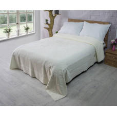 Махрове простирадло бавовна 200х220 (TM Zeron) 460 г/м2 BAWER DESEN Krem, Туреччина