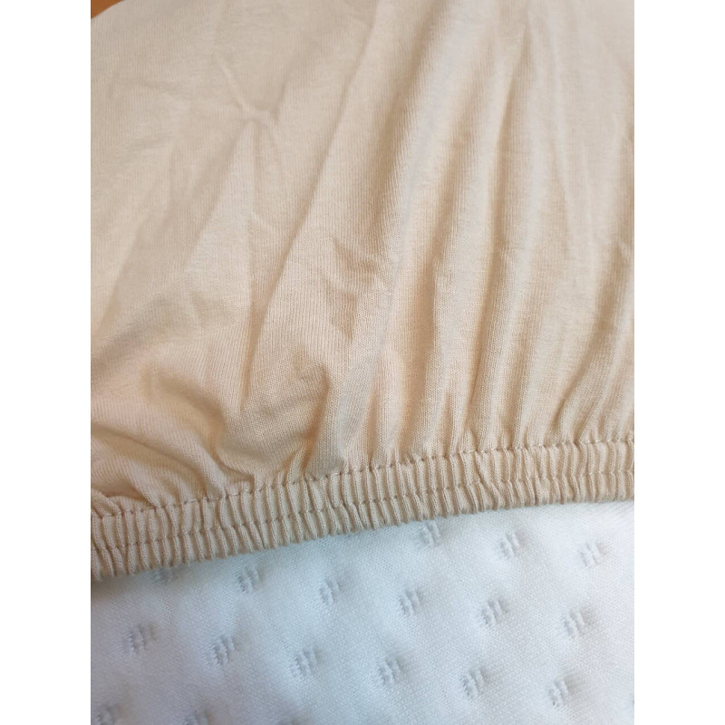 Простирадло на гумці трикотажне 180х200 Cappuccino (TM Zeron), Туреччина