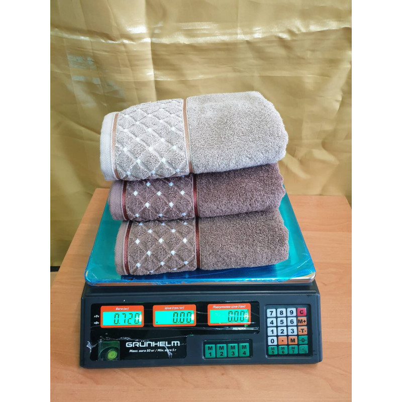 Рушники MICROCCOTON NOKTALI 690 г\м2 50х90 (3 шт) в упаковці