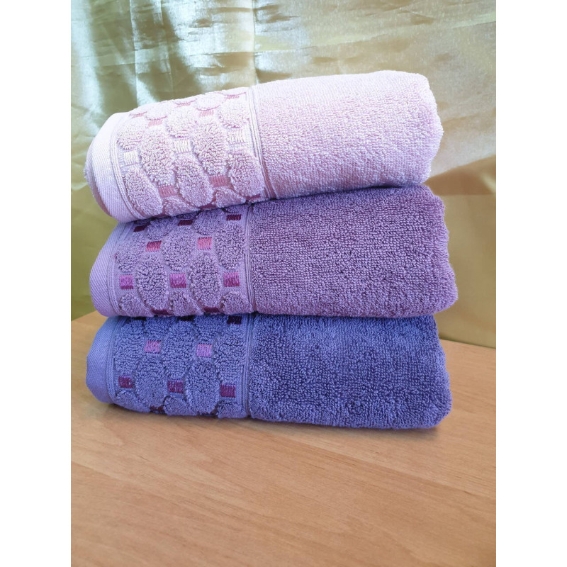 Рушники MICROCCOTON NOKTALI 690 г\м2 50х90 (3 шт) в упаковці