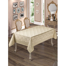 Скатерть тефлоновая  прямоугольная  Masari Damask 160х220  Capuccino, Турция