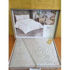 TM MODA BOX Покрывало жакардовое 240*260 NIDA серый