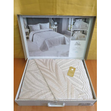 TM MODA BOX Покрывало жакардовое 240*260 NUR беж