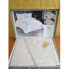 TM MODA BOX Покрывало жакардовое 240*260 NISA крем