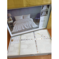 TM MODA BOX Покрывало жакардовое 240*260 MELISA крем