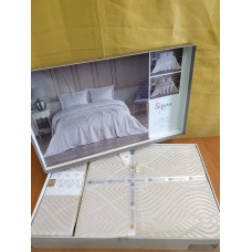 TM MODA BOX Покрывало жакардовое 240*260 SERENA беж