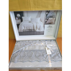 TM MODA BOX Покрывало жакардовое 240*260 AKAY серый