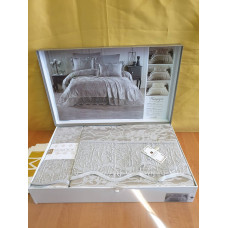 TM MODA BOX Покрывало жакардовое 240*260 HUMEYRA серый