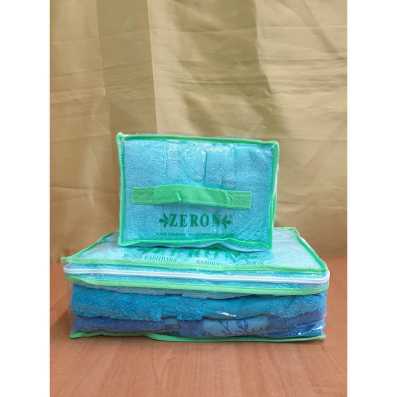 Рушники бамбукові 50х90 (3шт) 530 г/м2 (TM Zeron) Aynali Agac Bamboo Desen, Туреччина