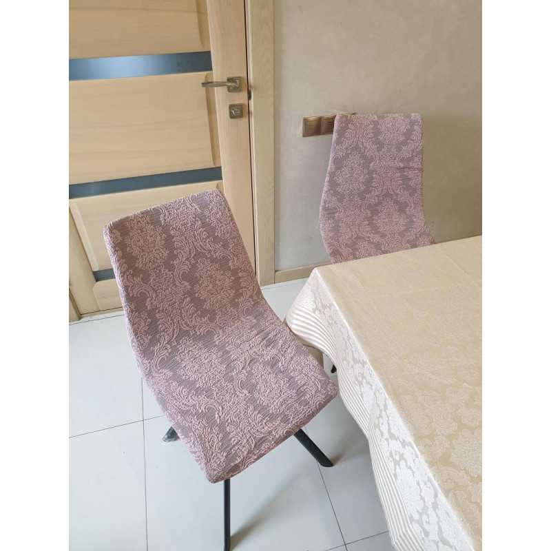 ЧОХОЛИ НА СТІЛЕЦЬ ЖАКАРД DAMASK PUDRA