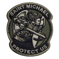 Шеврон на липучці Saint Michael 7х7,6 см вишитий патч, нашивка, шеврон Архангел Михайл