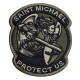 Шеврон на липучці Saint Michael 7х7,6 см вишитий патч, нашивка, шеврон Архангел Михайл