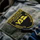 Набор шевронов 2 шт на липучке Укрзалізниця УЗ Помічна 6,5х8 см, вышитый патч нашивка липучка