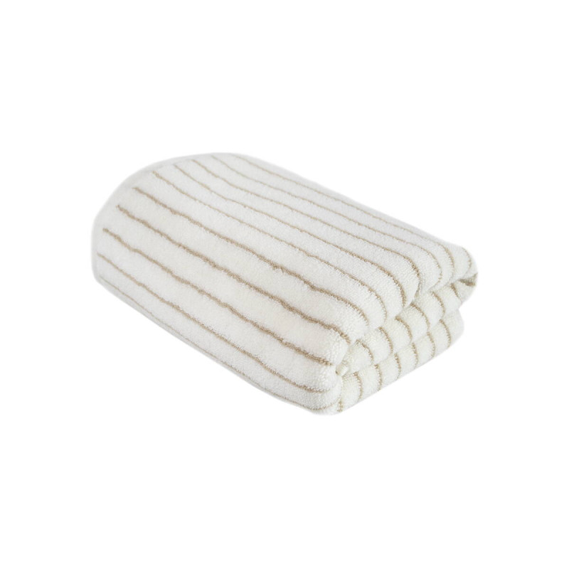 Рушник Lotus Home Готель Premium - Microcotton Stripe Ecru-Kahve 50*90 550 г/м²