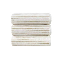 Рушник Lotus Home Готель Premium - Microcotton Stripe Ecru-Kahve 50*90 550 г/м²