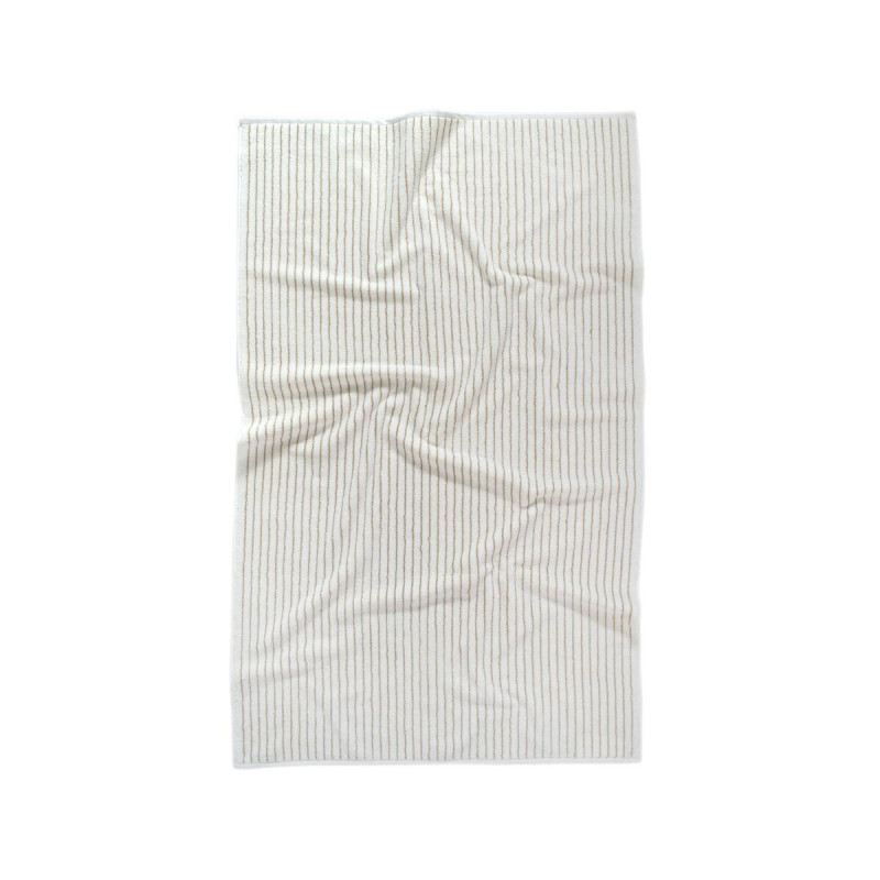 Рушник Lotus Home Готель Premium - Microcotton Stripe Ecru-Kahve 90*150 550 г/м²
