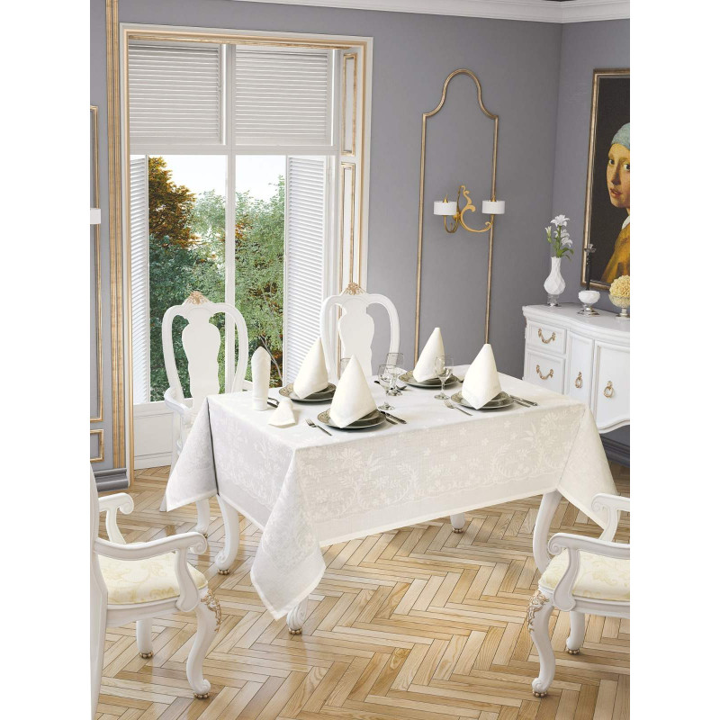 Скатерть Jackline Pano Linen Cream 3382-2
