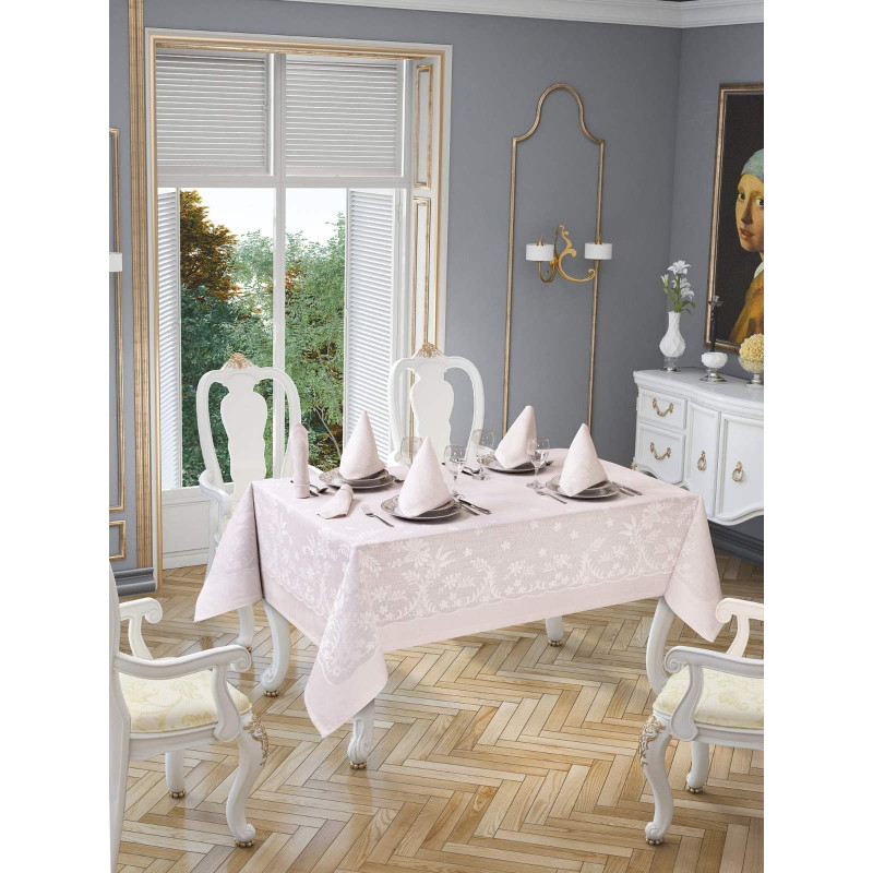 Скатерть Jackline Pano Linen Rose 9886-6