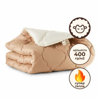Ковдра вовняна Woolly 155х210 см IDEIA 400 г/м2 зимова, тепла, натуральна, овеча вовна