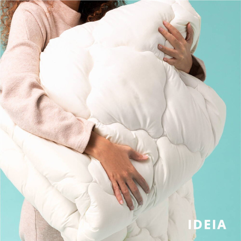 Ковдра вовняна Woolly 155х210 см IDEIA 400 г/м2 зимова, тепла, натуральна, овеча вовна