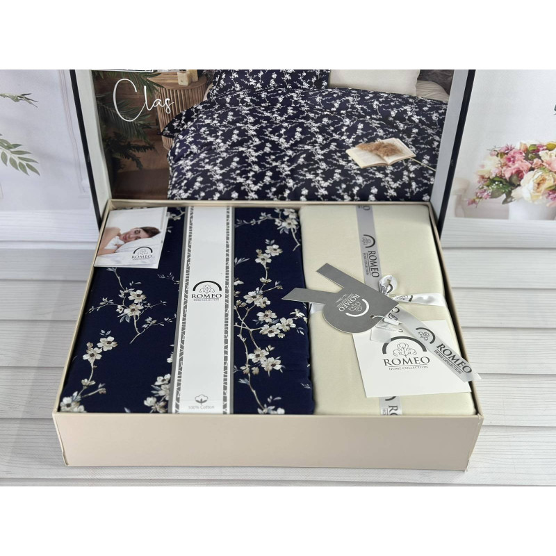 Сатинова постільна білизна Євро Romeo home Туреччина