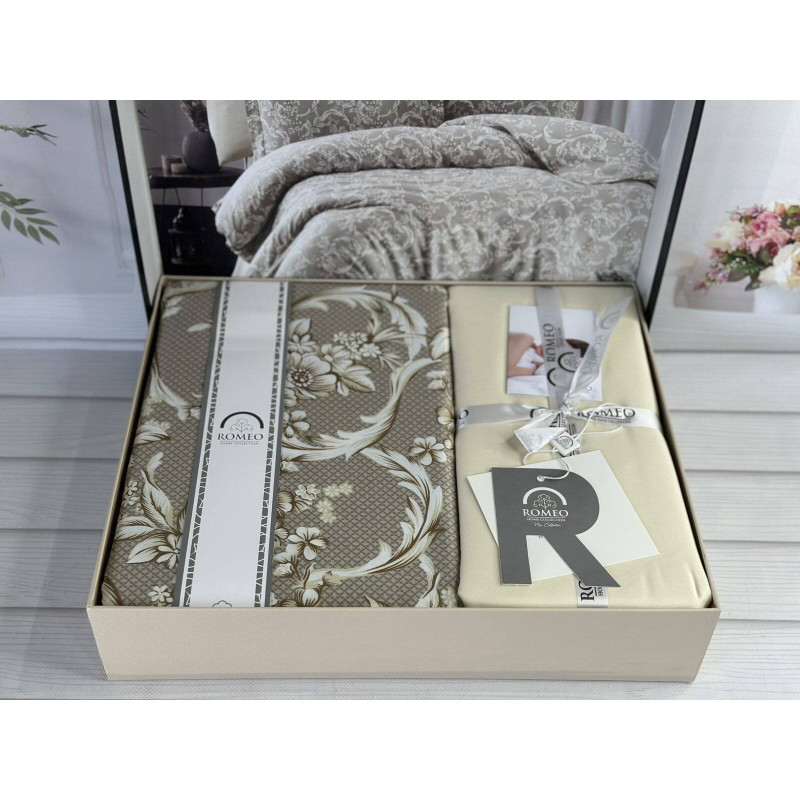 Сандра сатинова постільна білизна Євро Romeo Home