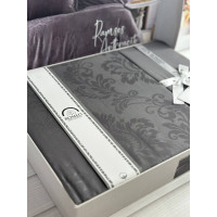 Ramses Grey жаккардова постіль, євро розмір. Romeo home Туреччина. (48426)