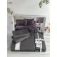 Жакардова постіль Ramses Grey євро Romeo Home