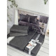Жакардова постіль Ramses Grey євро Romeo Home