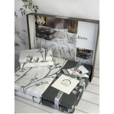 Poplin Kares постіль з поплин. Євро розмір. Romeo home Туреччина. (22813)