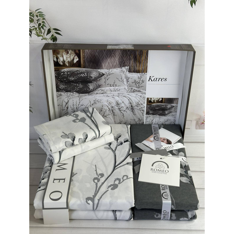 Постільна білизна поплін Kares Євро Romeo home