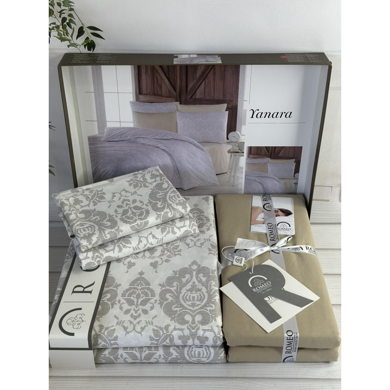 Постіль Poplin Yanara з поплину, Євро Romeo home
