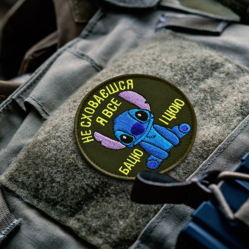 Набір шевронів 2 шт. на липучці Stitch 8 см