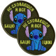 Набір шевронів 2 шт. на липучці Stitch 8 см