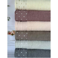 Vip cotton Inci махрові рушники 70х140см., 6 шт/уп. CestepeТуреччина. (64359)
