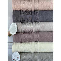 Vip cotton Buket terry towels 70x140 cm, 6 pcs/pack. CestepeTurkey. (84773)