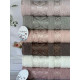 Махрові рушники Vip cotton Falfa 70х140 см, набір 6 шт
