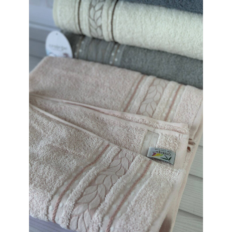 Махрові рушники Vip cotton Filiz 70х140 (набір 6 шт)