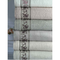 Vip cotton Ronesans махрові рушники 70х140см., 6 шт/уп. CestepeТуреччина. (49057)