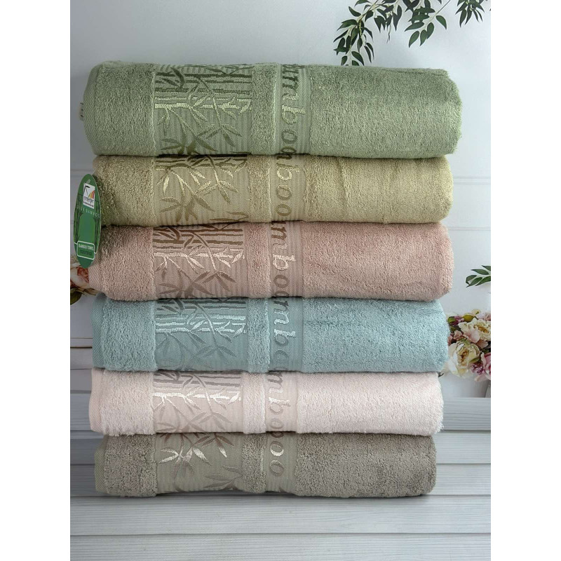 Бамбукові рушники Bambuk Zumrud 50х90 см, 6 шт