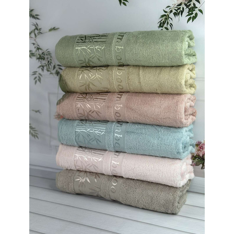 Бамбукові рушники Bambuk Zumrud 50х90 см, 6 шт