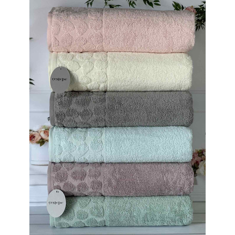 Рушники Micro delux Stone 50х90 з мікрокоттоном, 6 шт
