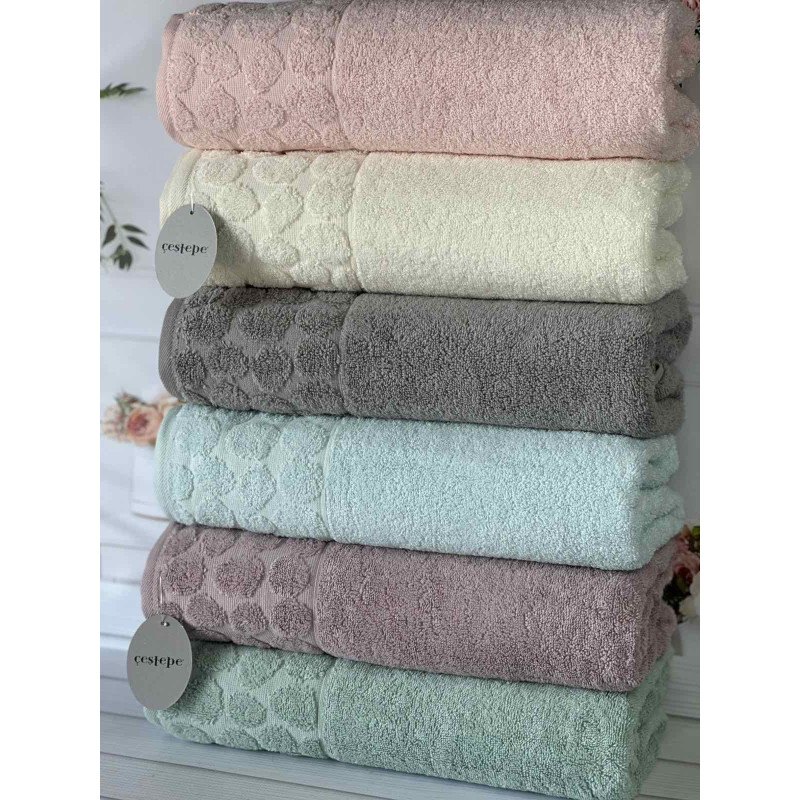 Рушники Micro delux Stone 50х90 з мікрокоттоном, 6 шт